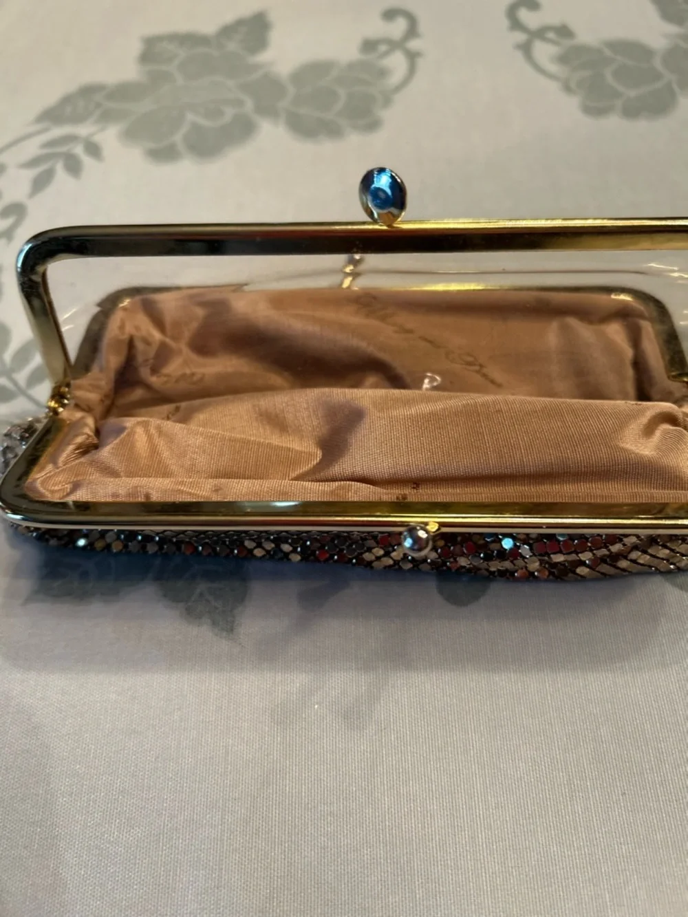 Vintage Whiting & Davis Gold Mesh Evening Clutch
